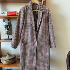 Houndstooth Check Coat - Size 2